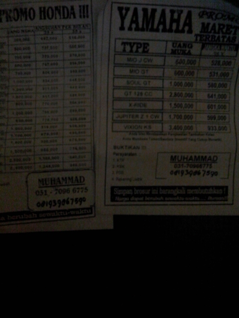 flyer Yamaha Honda.jpg image