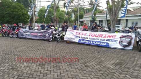 City touring bareng surabaya max owners dan Yamaha