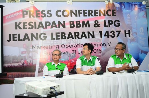 Pres conference kesiapan bbm dan lpg jelang lebaran 2016