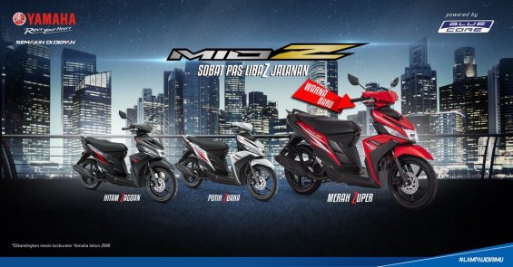 Warna terbaru 2016 Yamaha Mio Z, warna Merah
